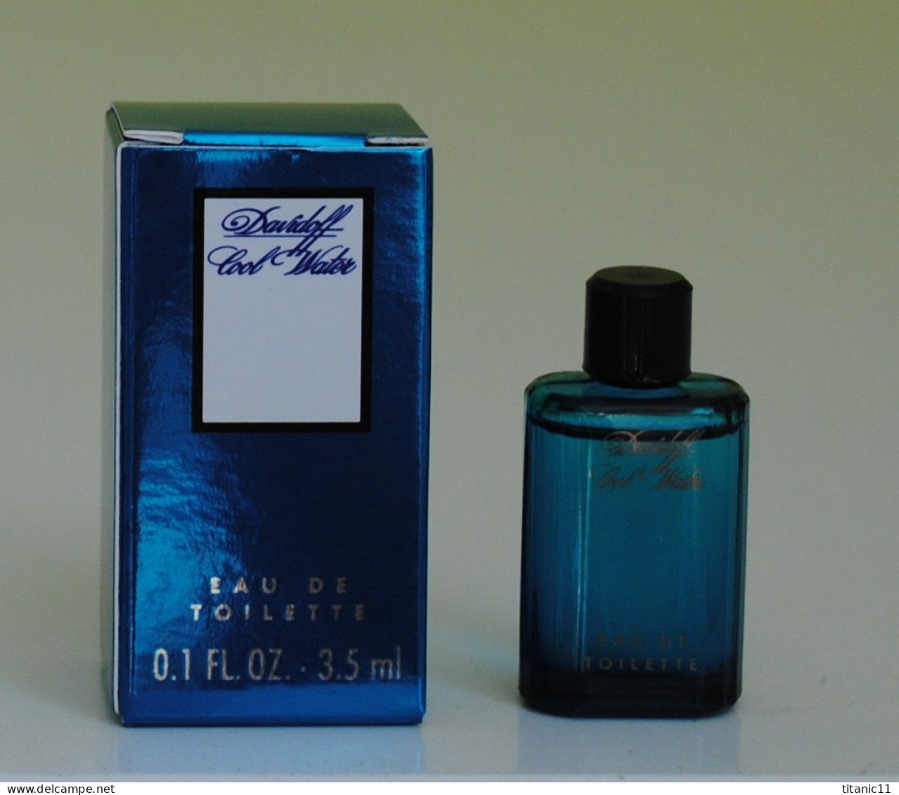 Miniature COOL WATER De Zino Davidoff ( France ) - Miniatures Men's Fragrances (in Box)