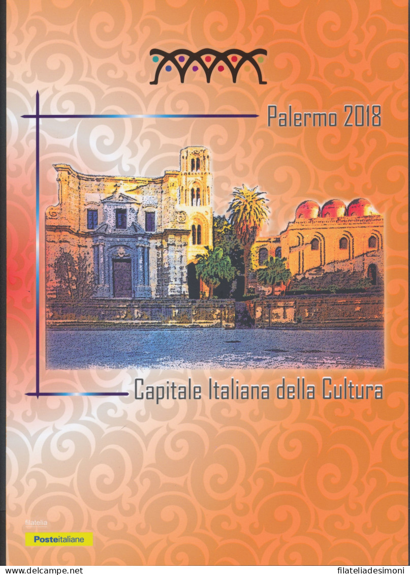 2018 Italia - Repubblica, Folder - Palermo Capitale Cultura N. 602 - MNH** - Presentation Packs