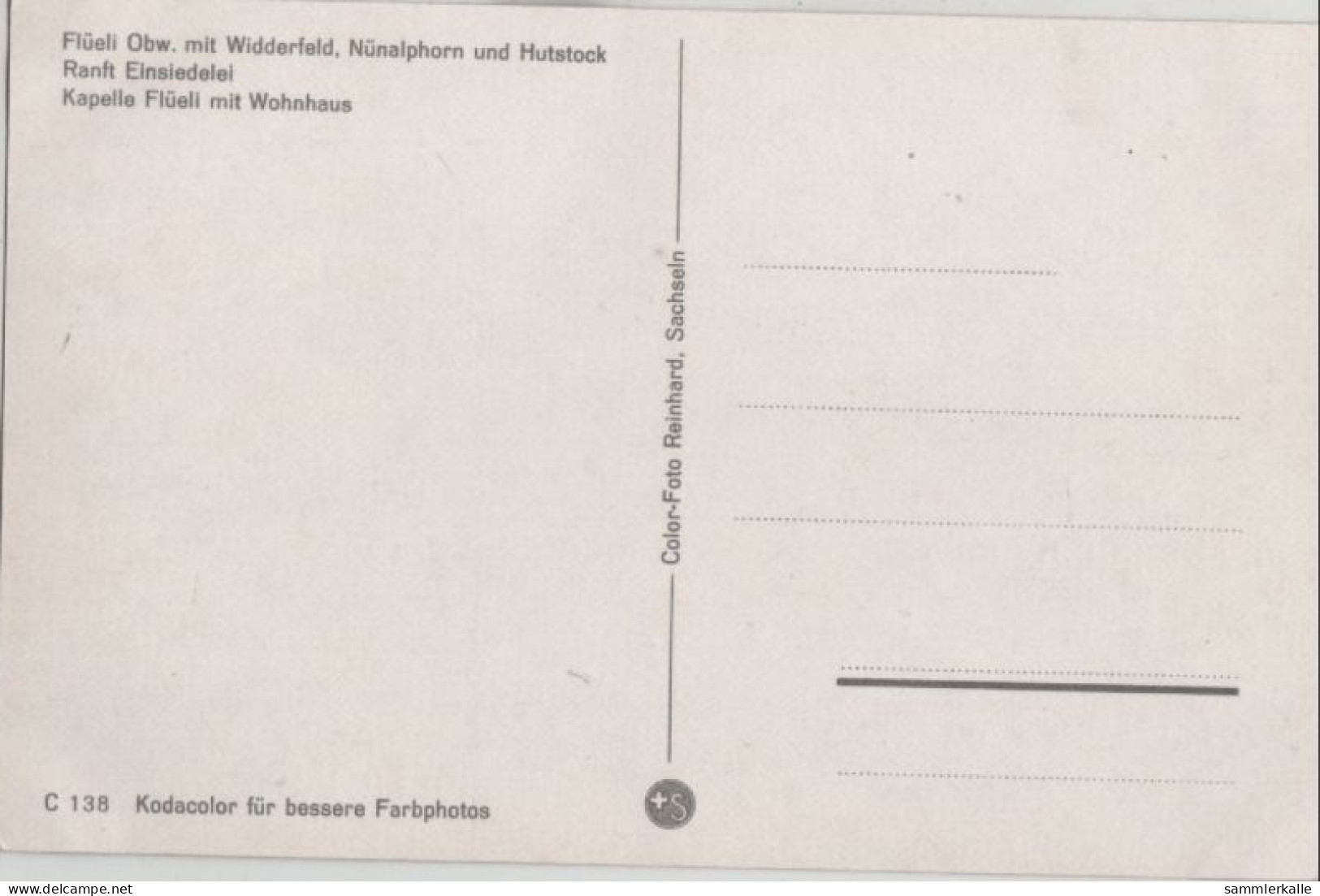 95751 - Sachseln, Flüeli-Ranft - Schweiz - Mit Widderfeld - Autres & Non Classés