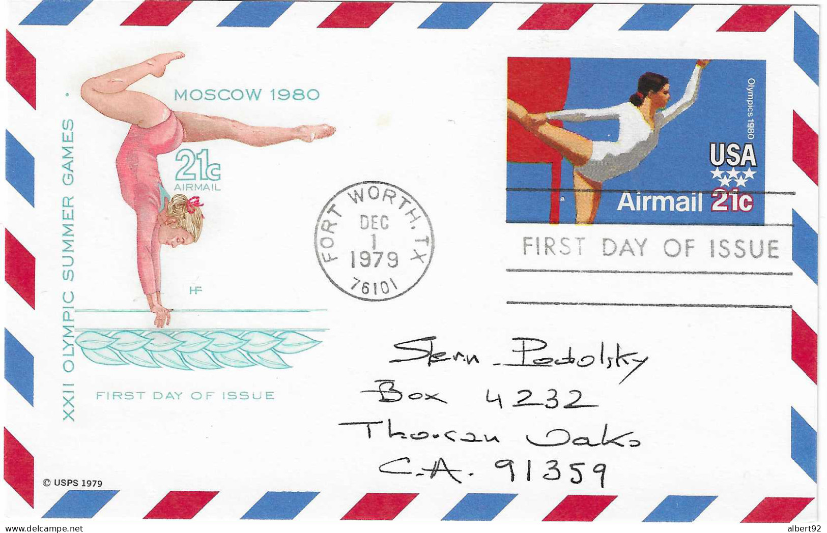1979 Jeux Olympiques De Moscou 1980: Entier Postal "Gymnastique" émis Au USA (avant Le Boycot) - Summer 1980: Moscow