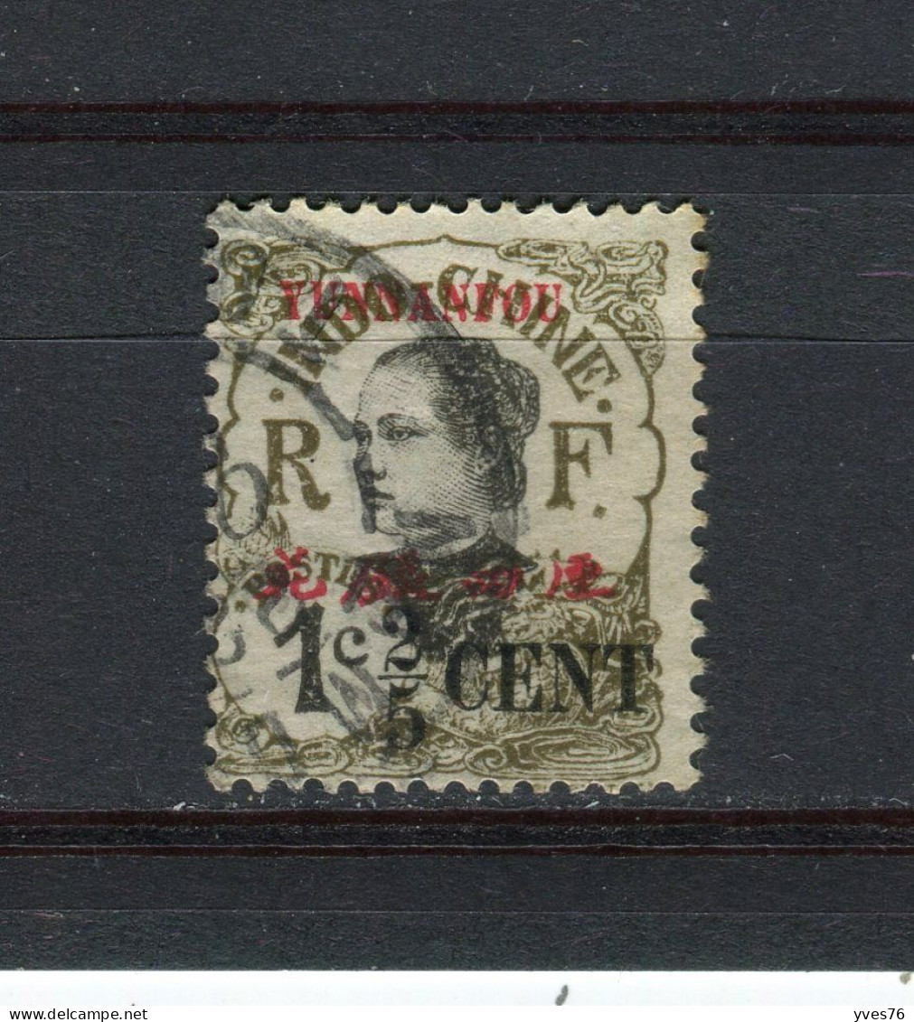 YUNNANFOU - Y&T N° 50° - Annamite - Used Stamps