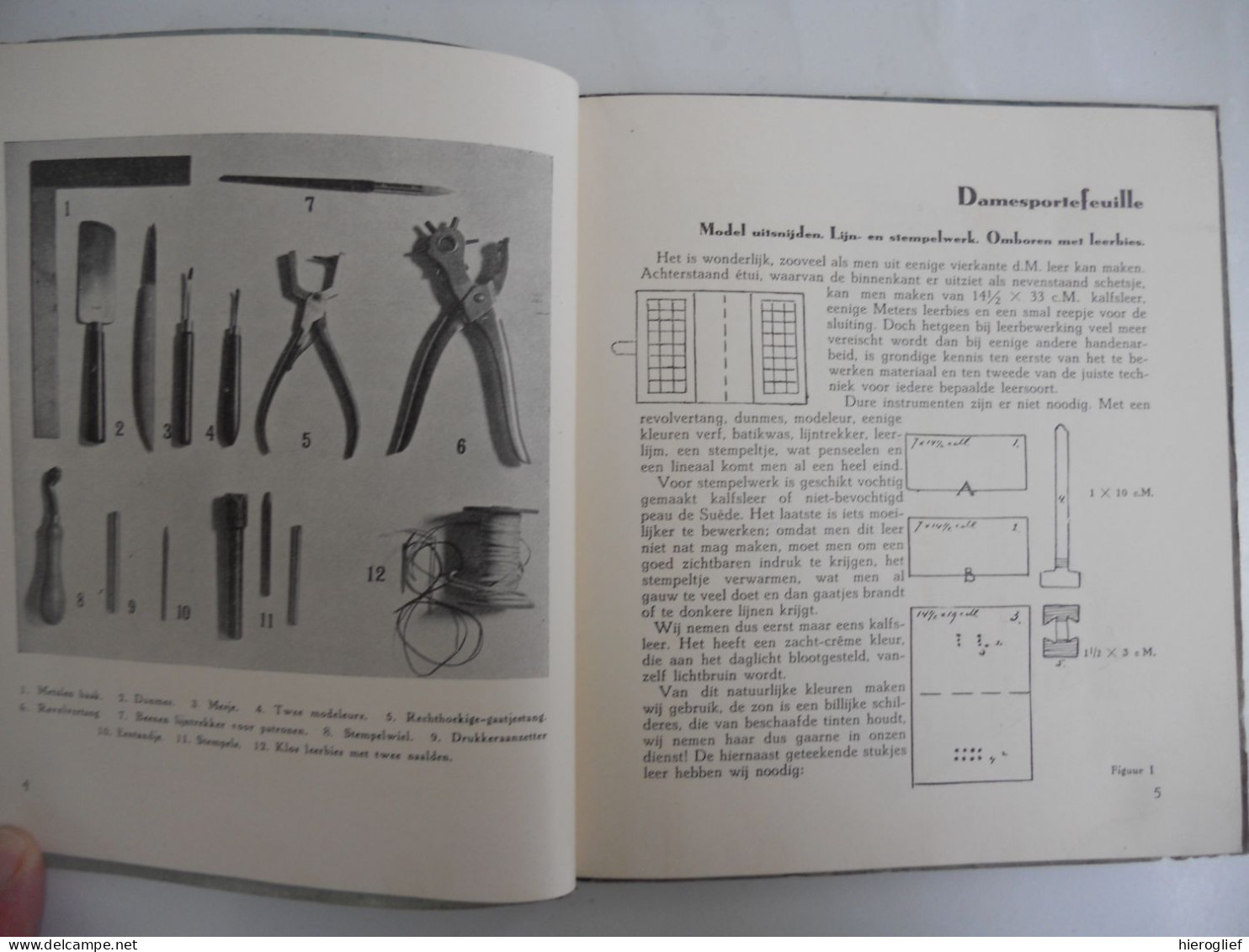 Eenvoudige Leerbewerking Door Riek Van Der Heyden Leer Leder Gereedschap Handtas Kraag Peau - Practical