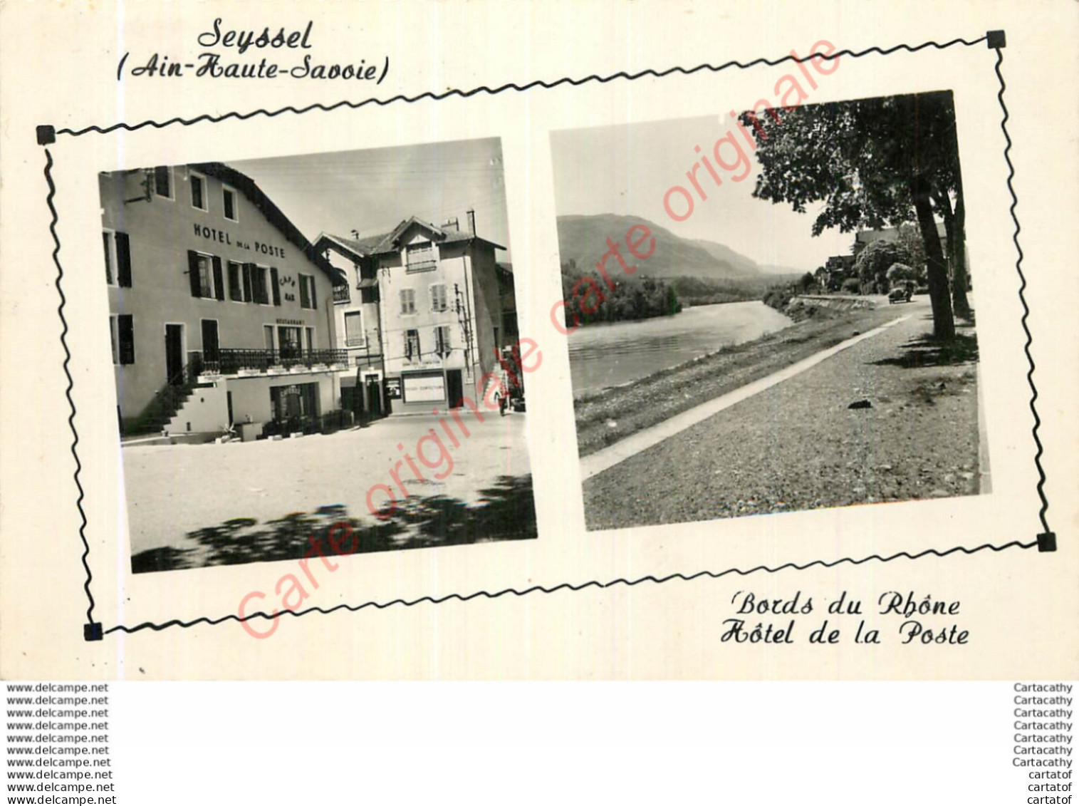 74.  SEYSSEL .  Bords Du Rhône . Hôtel De La Poste . - Seyssel