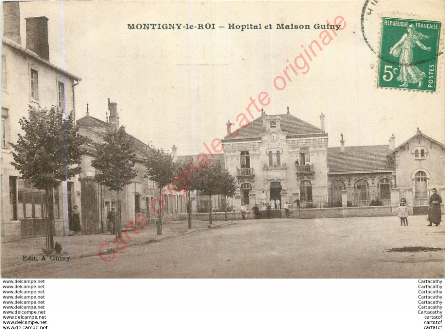 52.  MONTIGNY LE ROI .  Hôpital Et Maison Guiny . - Montigny Le Roi