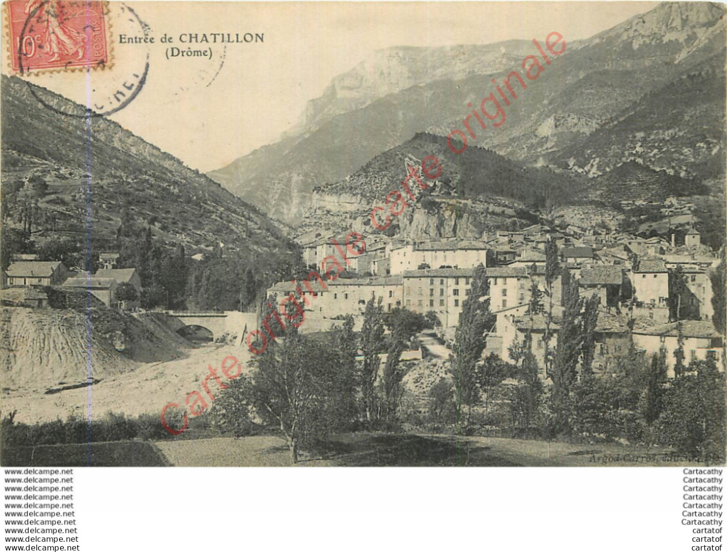 26.  Entrée De CHATILLON . - Châtillon-en-Diois