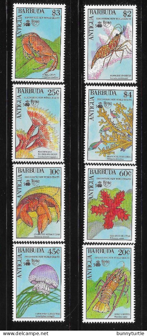 Antigua & Barbuda 1990 UPAE Discovery America Marine Life MNH - Antigua And Barbuda (1981-...)