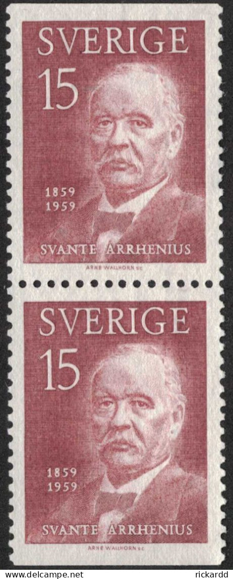 Sweden - Facit #507BB Svante Arrhenius, 15 öre Brun - Oblitérés