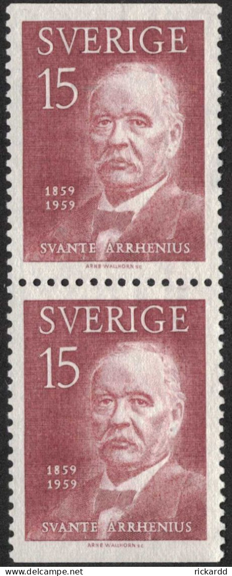 Sweden - Facit #507BB Svante Arrhenius, 15 öre Brun - Gebraucht