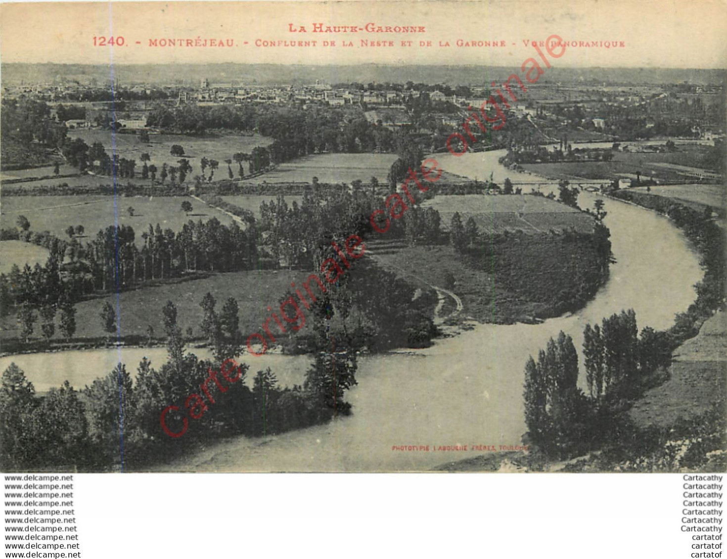 31.  MONTREJEAU . Confluent De La Neste Et De La Garonne . CPA LABOUCHE FRERES TOULOUSE . - Montréjeau