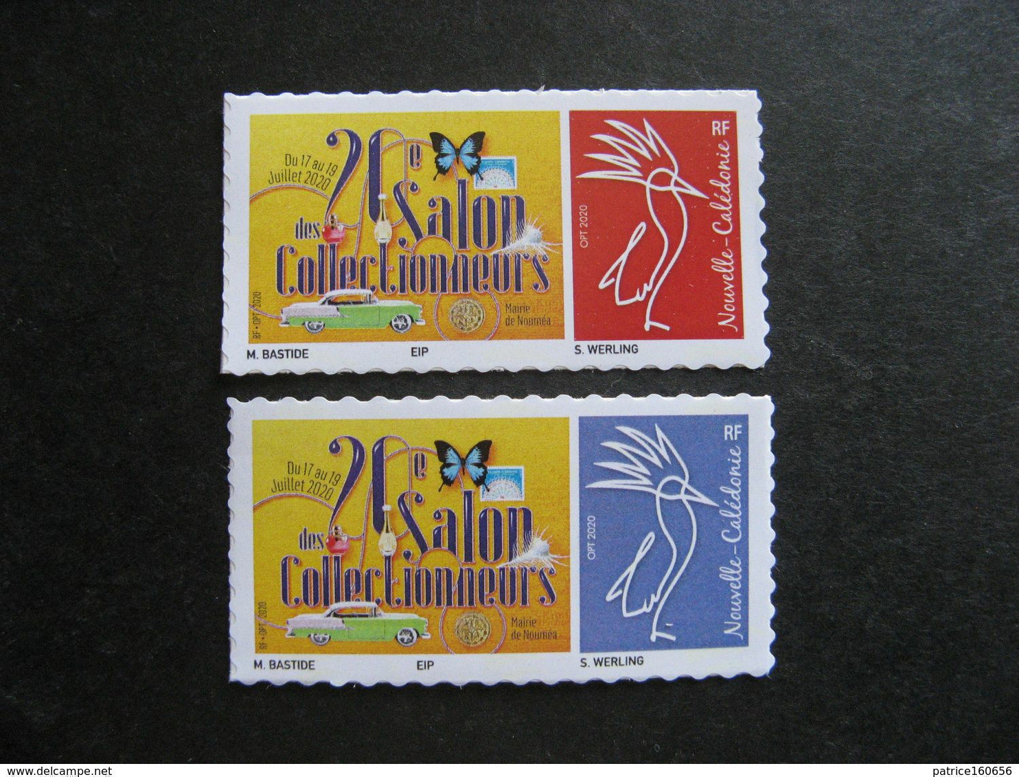 Nouvelle-Calédonie: TB Paire N° 1394 Et N° 1395: "20° Salon Des Collectionneurs 2020", Neufs XX . - Unused Stamps