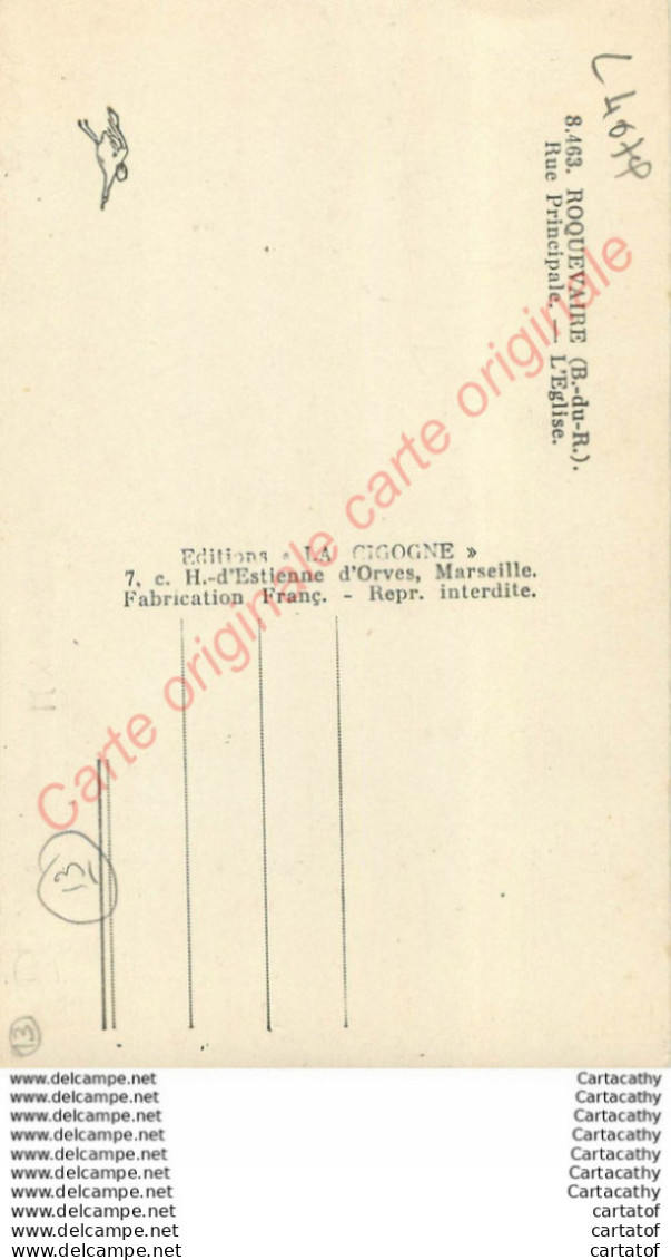 13.  ROQUEVAIRE .  Rue Principale . L'Eglise . - Roquevaire