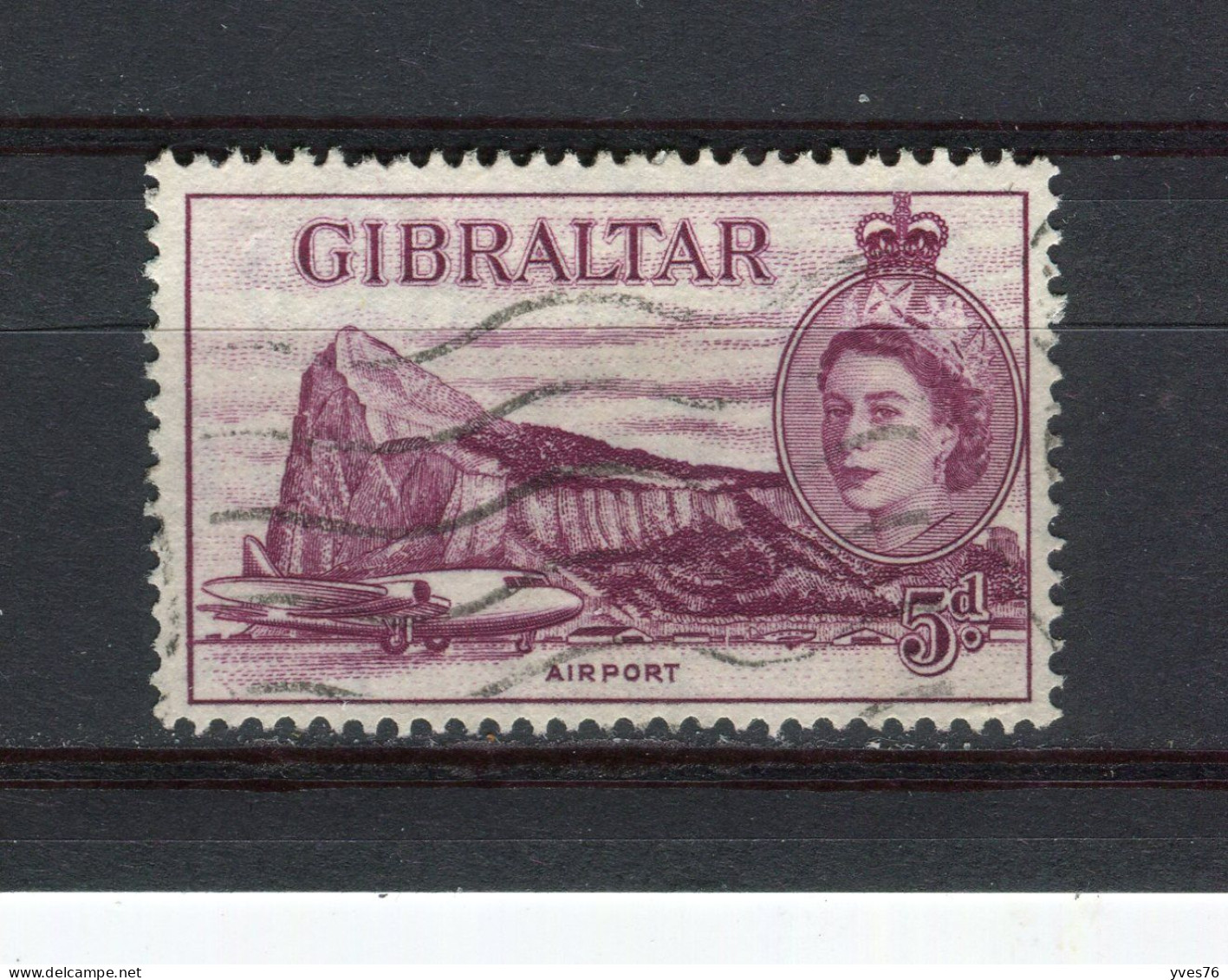 GIBRALTAR - Y&T N° 137° - Elisabeth II - Aéroport - Gibilterra