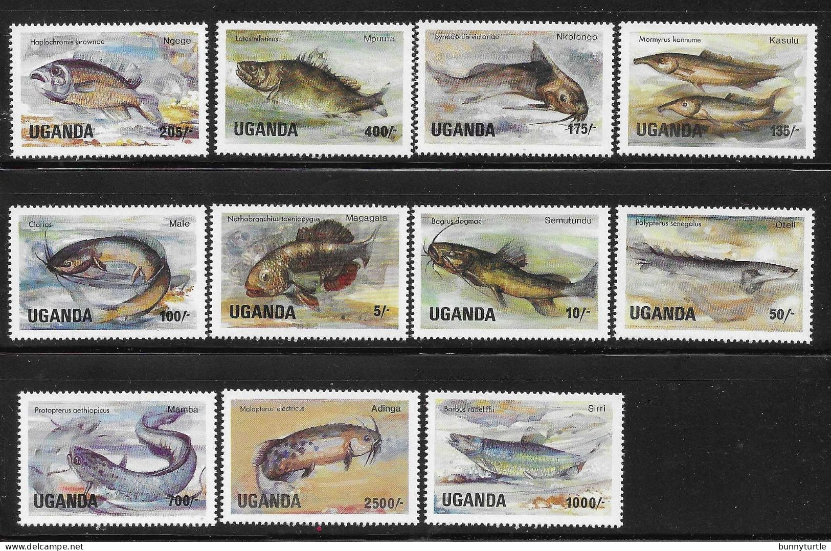 Uganda 1985 Freshwater Fish Fishes MNH - Uganda (1962-...)