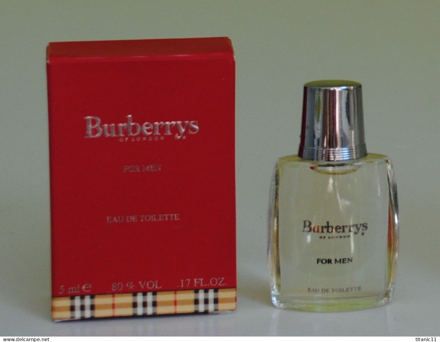 Miniature BURBERRY'S OF LONDON FOR MEN De Burberrys ( Etats-Unis ) - Miniaturen Herrendüfte (mit Verpackung)