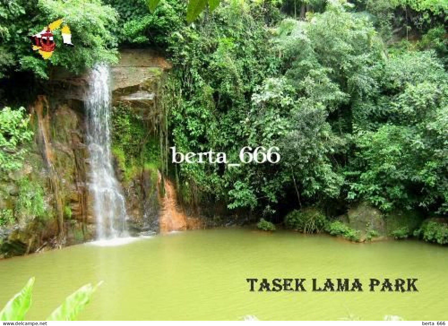 Brunei Tasek Lama Park Waterfall New Postcard - Brunei