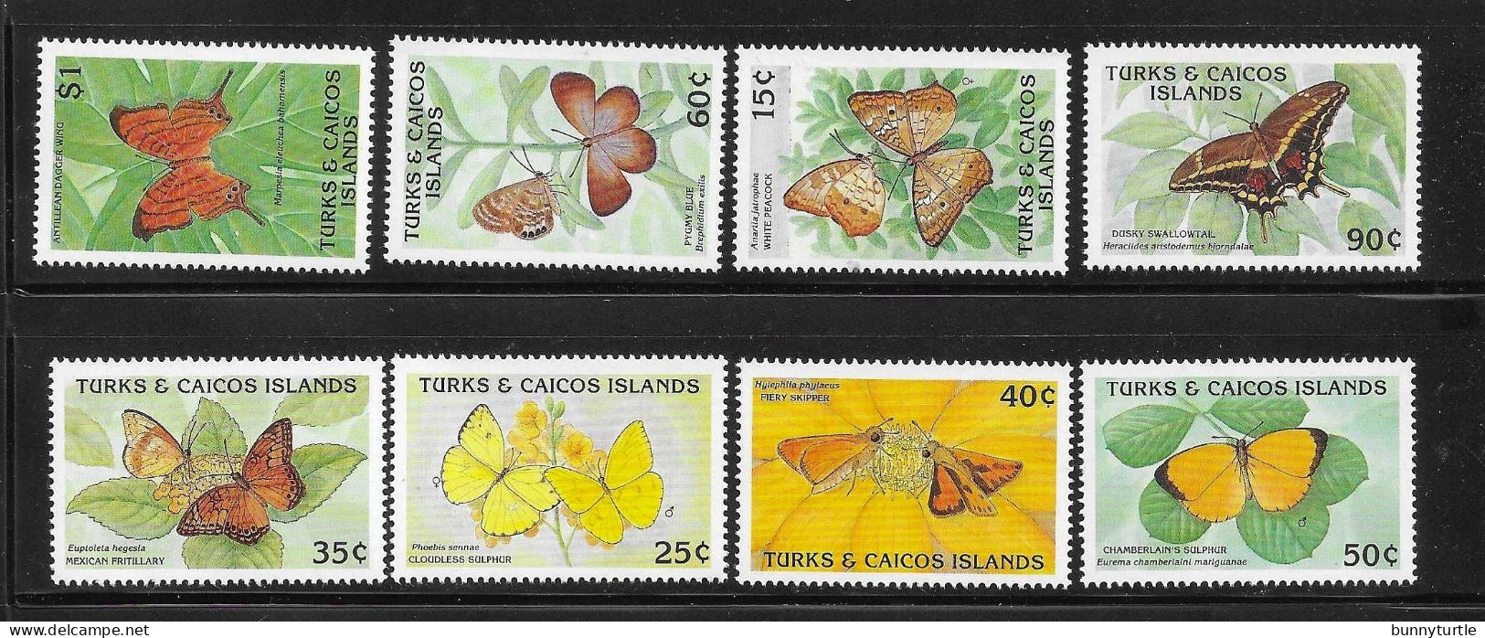 Turks And Caicos Islands 1990 Butterflies Butterfly MNH - Turks E Caicos