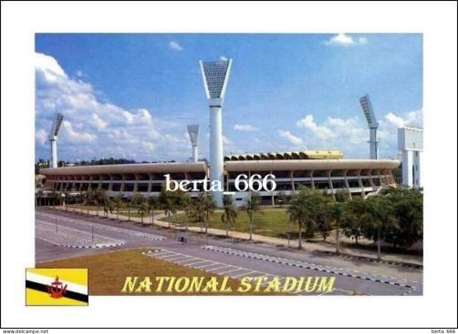 Brunei Bandar Seri Begawan Hassanal Bolkiah National Stadium New Postcard - Brunei