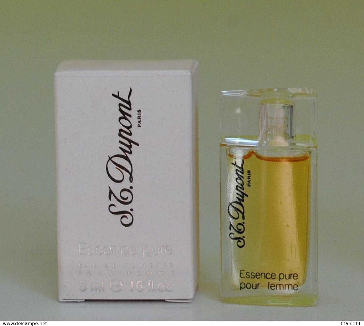 Miniature ESSENCE PURE POUR FEMME De S.T. DUPONT ( France ) - Miniatures Womens' Fragrances (in Box)