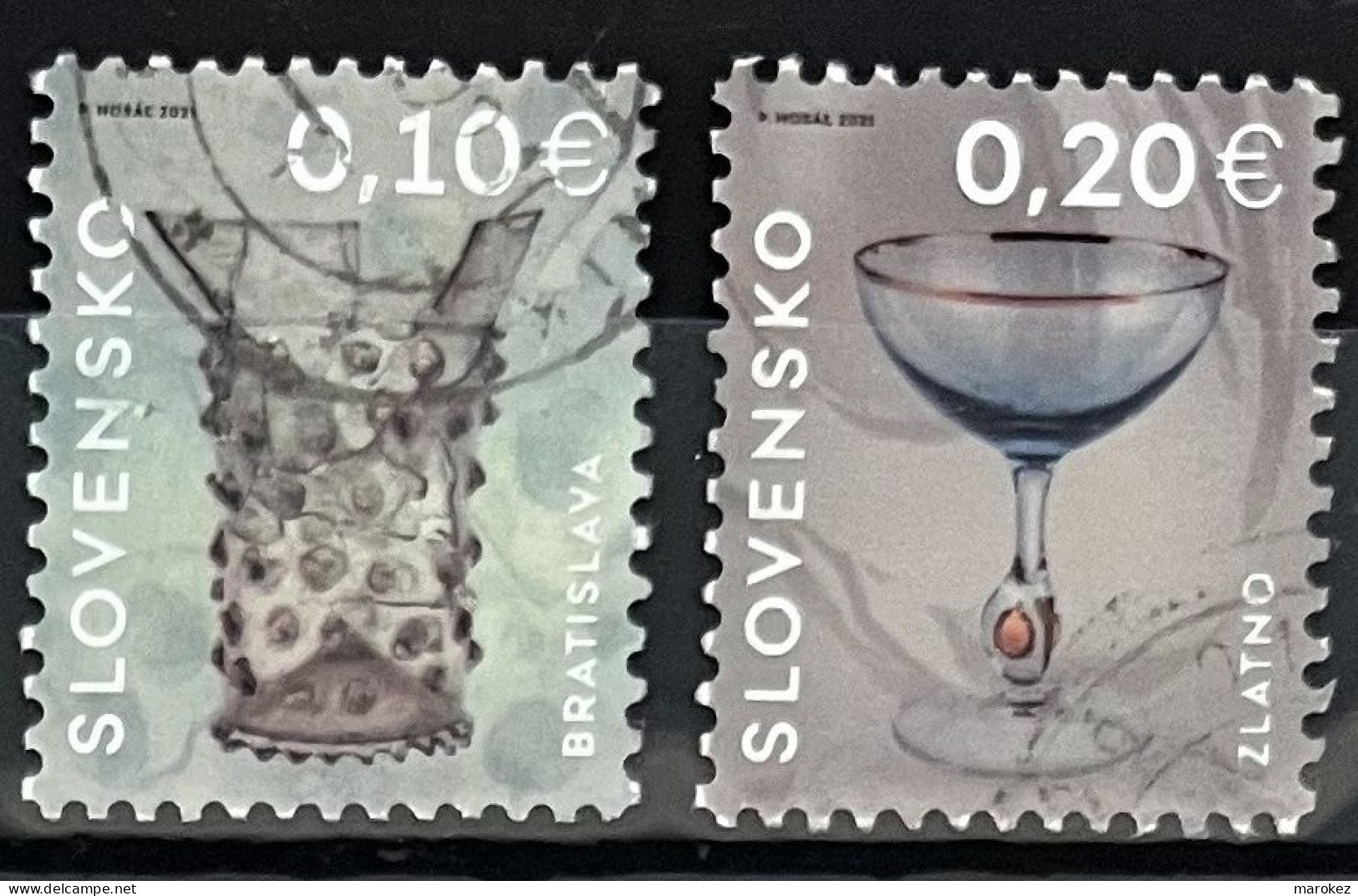 SLOVAKIA 2021 Applied Arts 2 Postally Used Stamps MICHEL # 922,923 - Oblitérés