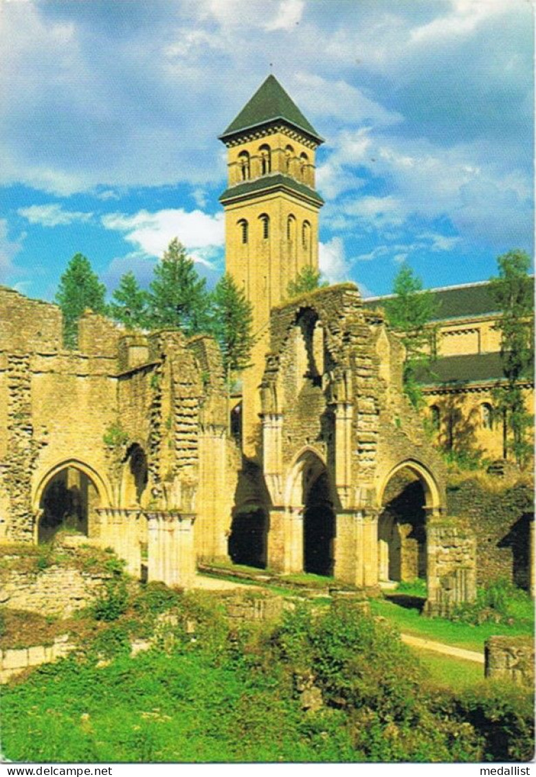 CPM..BELGIQUE..ABBAYE NOTRE DAME D'ORVAL ET LA TOUR DE LA NOUVELLE BASILIQUE - Florenville