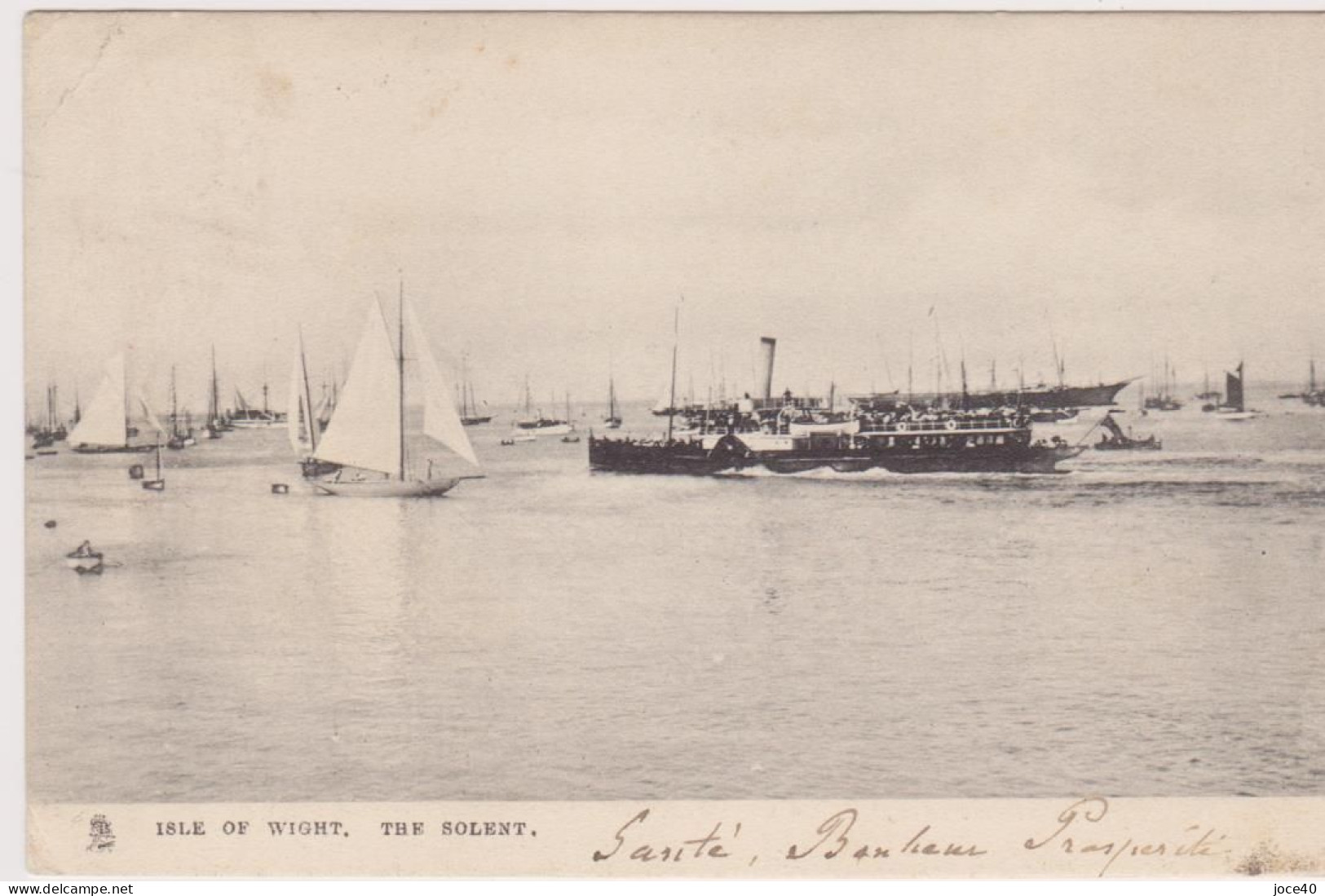Isle Of Wight, THE SOLENT - Voiliers - Bateaux - Voyagée En Déc 1904 - Altri & Non Classificati