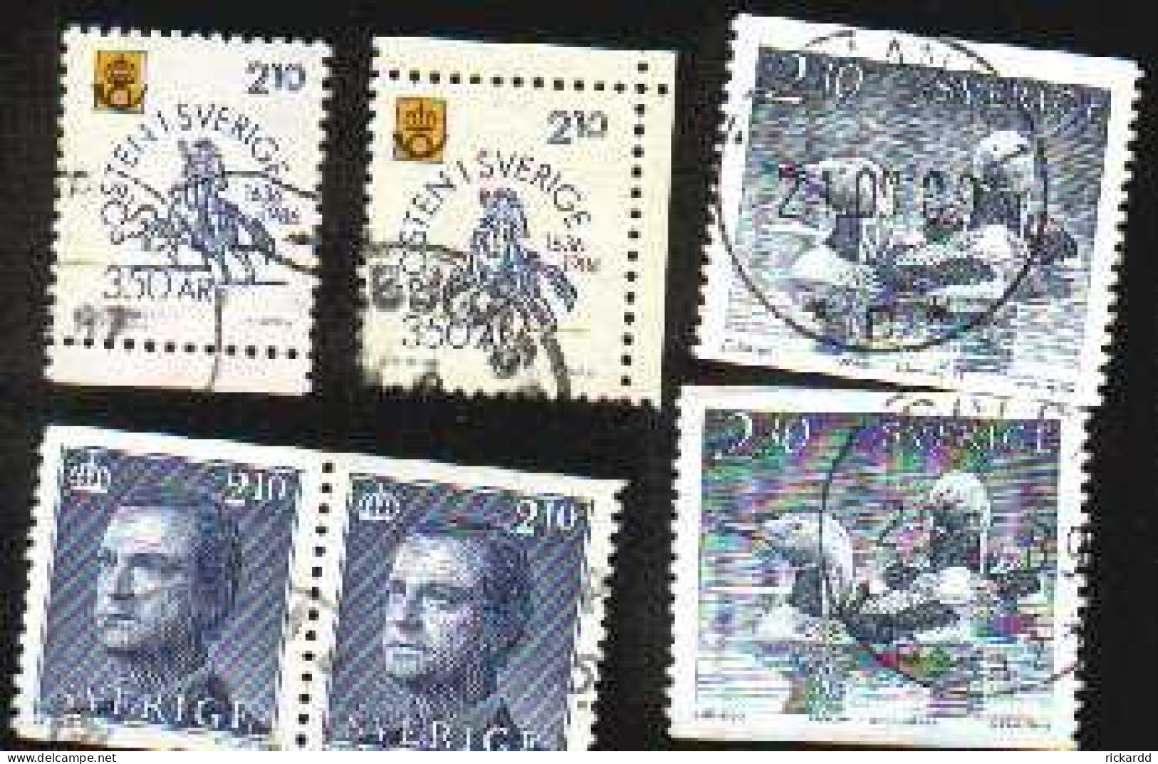 Lot Of Used Swedish Stamps Of 1986 - Oblitérés