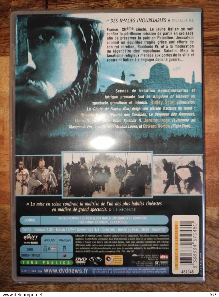 Kingdom Of Heaven DVD - Action, Aventure