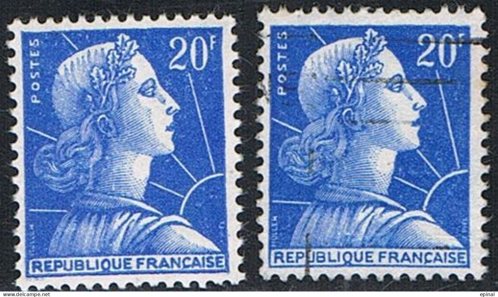 FRANCE : N° 1011B ** Et Oblitéré (Marianne De Muller) - PRIX FIXE - - 1955-1961 Maríanne De Muller