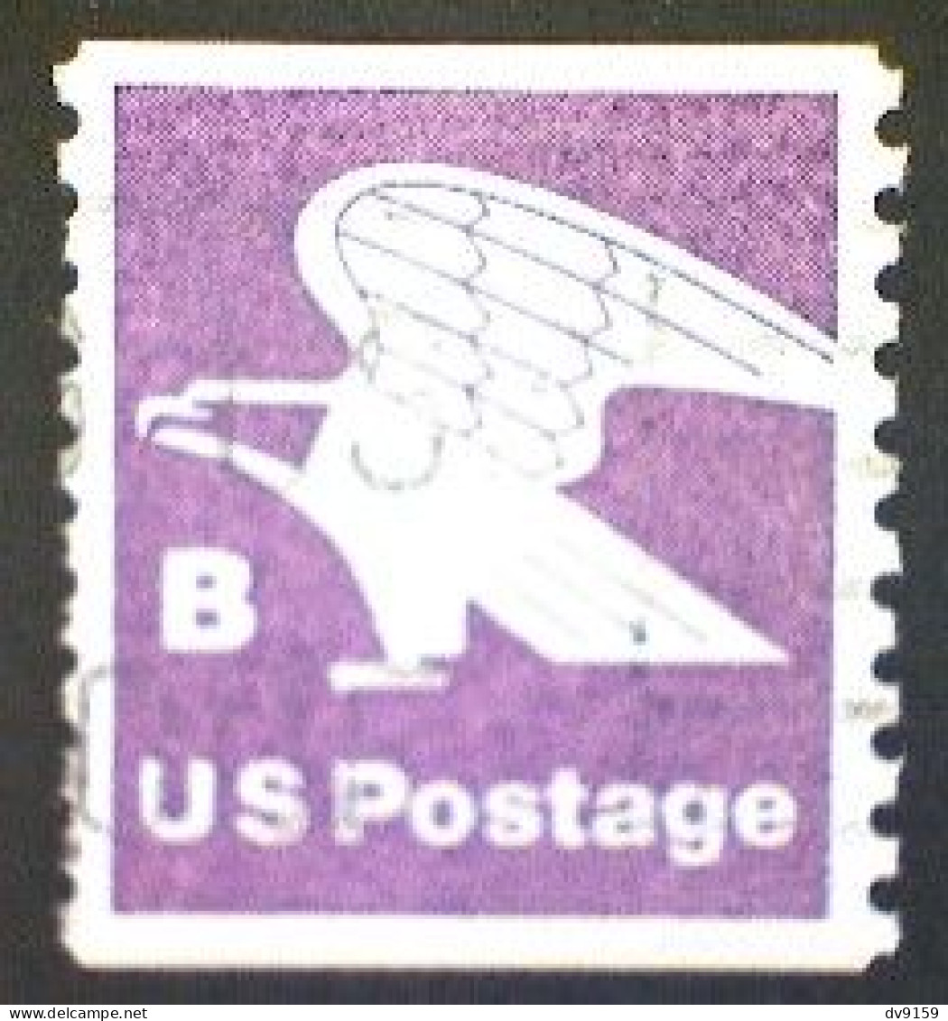 United States, Scott #1820, Used(o), 1981, Rate Change "B" Eagle , (18¢), Violet - Gebruikt