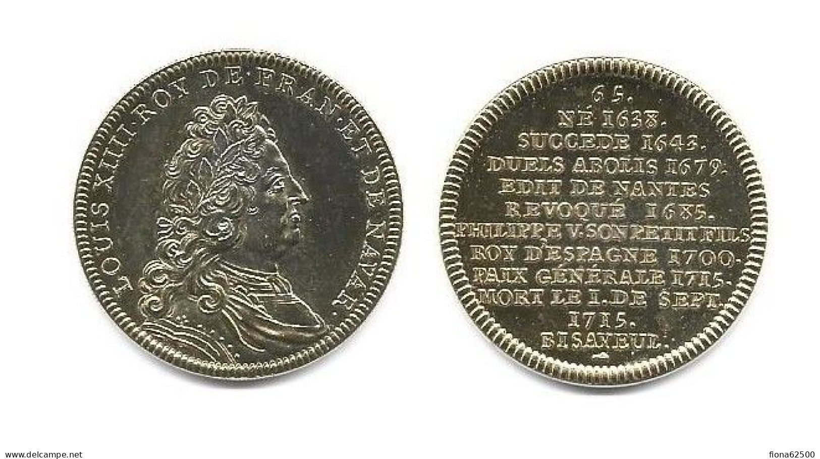 MEDAILLE DE LOUIS XIV. - Other & Unclassified