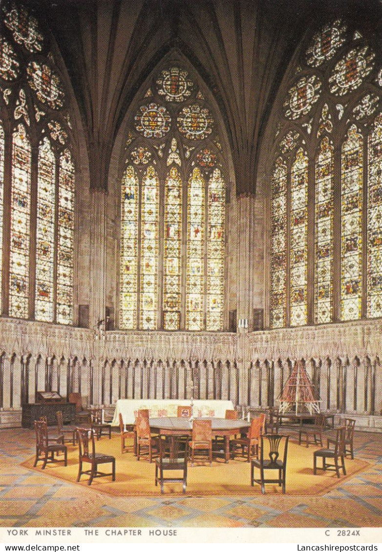 Postcard York Minster The Chapter House  My Ref B26451 - York