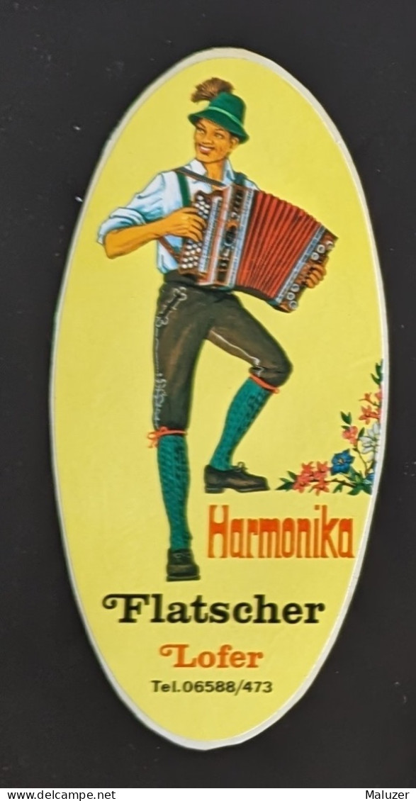 AUTOCOLLANT HARMONIKA - FLATSCHER -LOFER - AUTRICHE AUSTRIA OSSTEREICH - ACCORDÉON MUSIQUE - Pegatinas