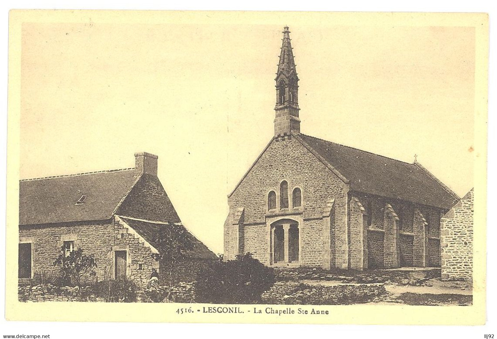 CPA 29 - LESCONIL (Finistère) - 4516. La Chapelle Ste Anne - Lesconil