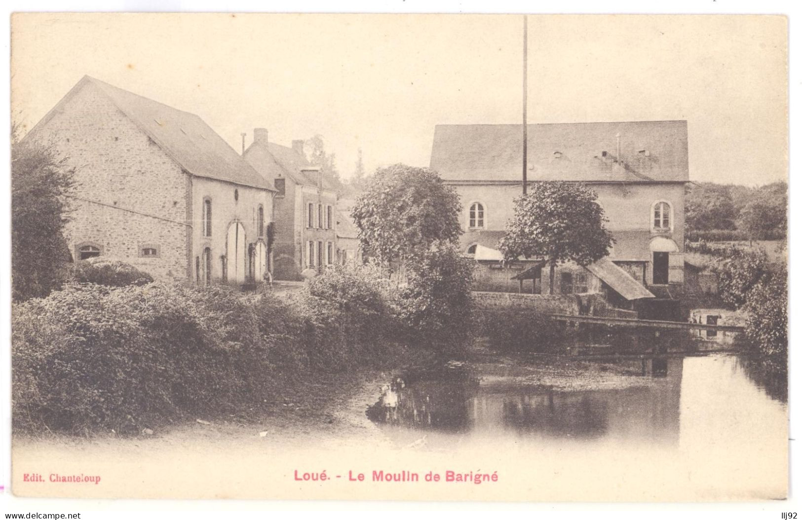 CPA 72 - LOUE (Sarthe) -  Le Moulin De Barigné - Loue