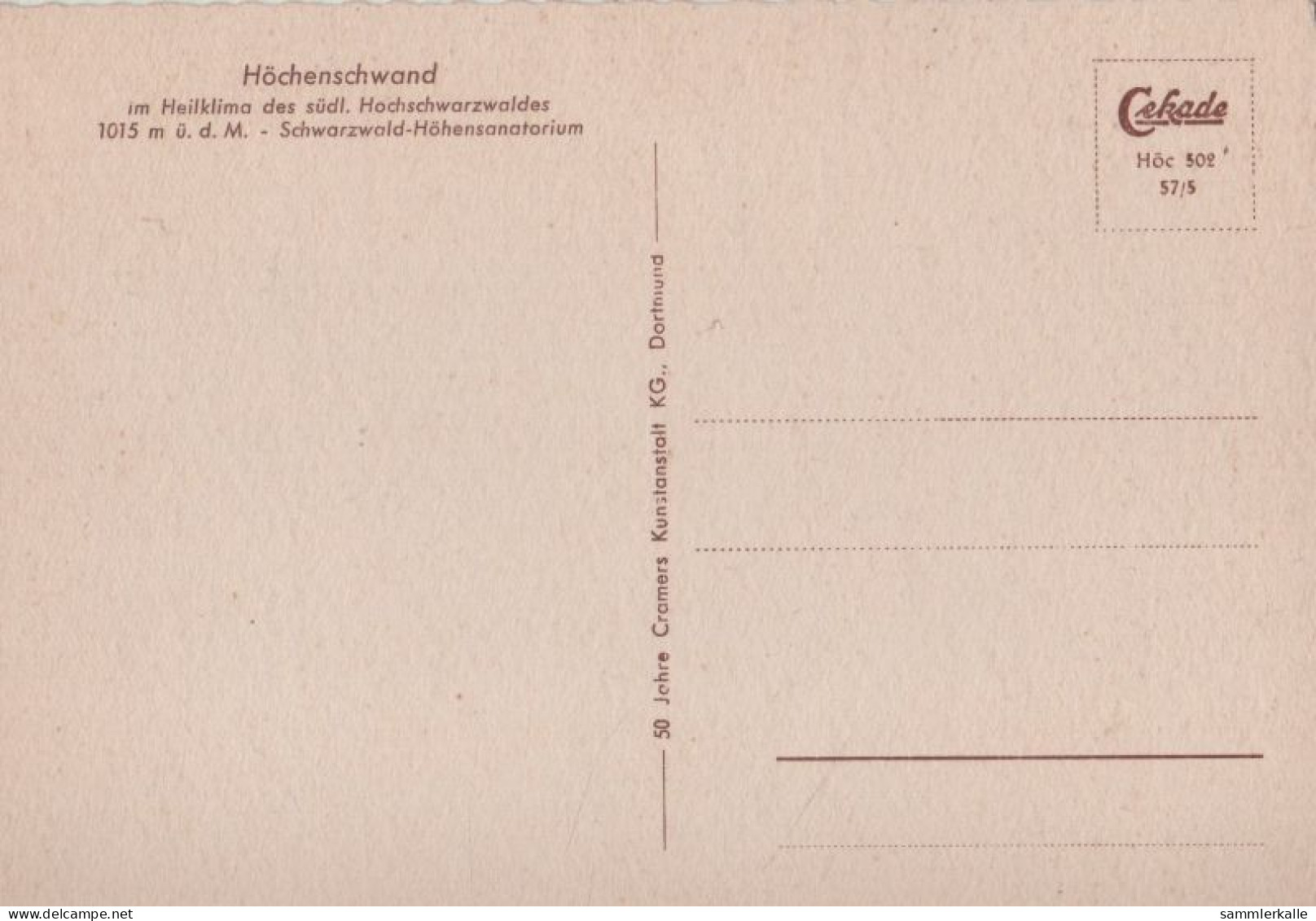 120158 - Höchenschwand - Schwarzwald-Höhensanatorium - Hoechenschwand