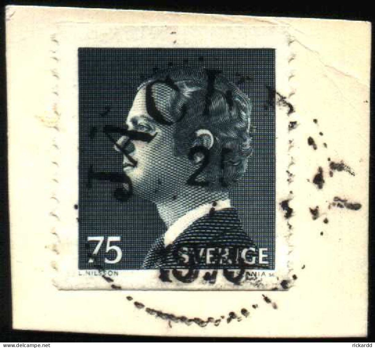 Sweden - Facit #869A Carl XVI Gustaf, 75öre JÄCKVIK - Used Stamps