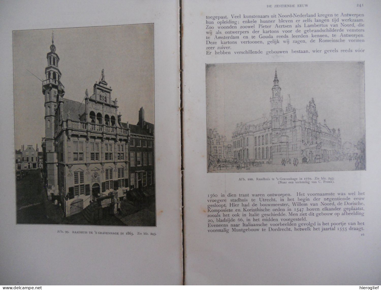 Geschiedenis der NEDERLANDSCHE BOUWKUNST door A.W Weissman 1912 van Looy Amsterdam / Nederland architectuur
