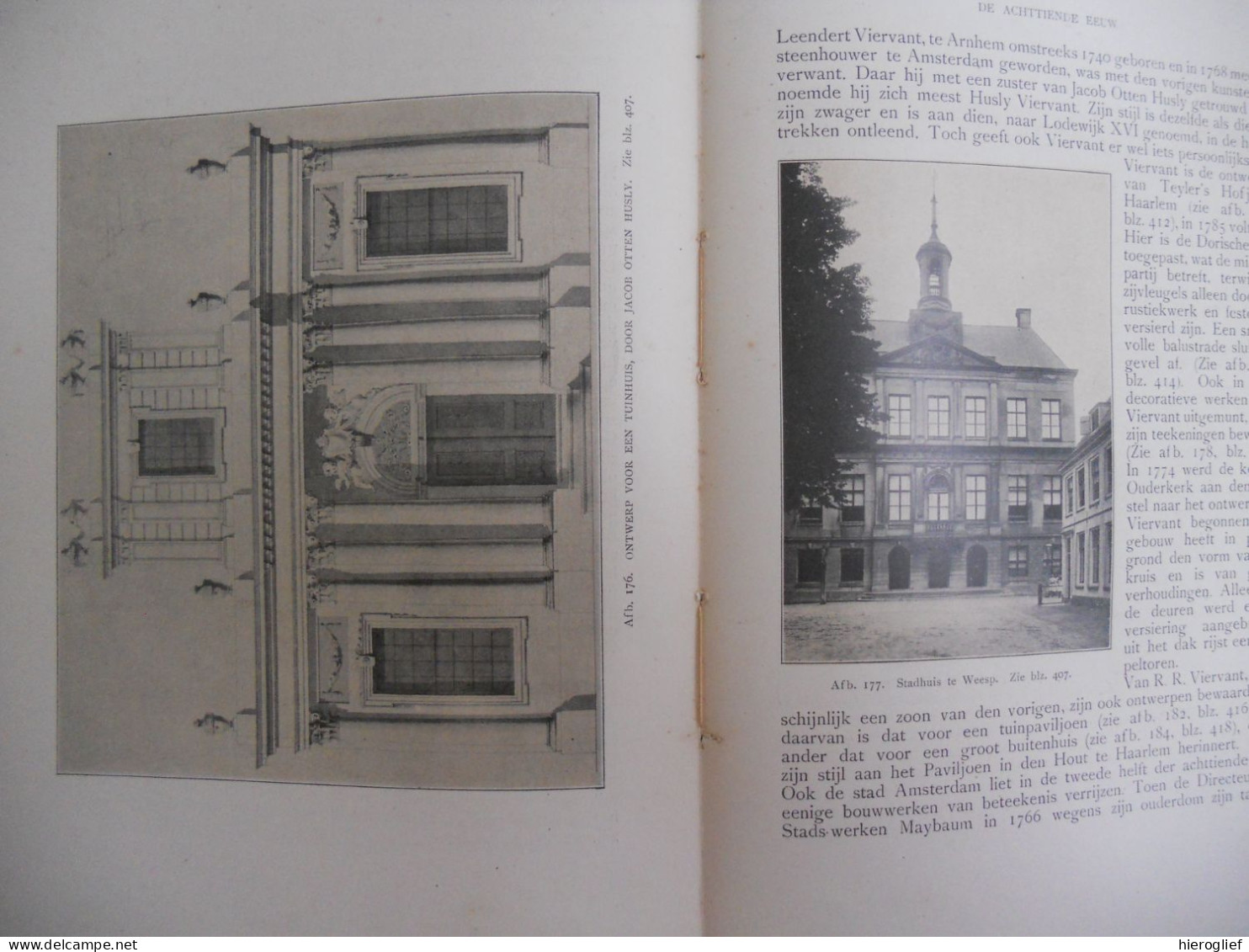 Geschiedenis der NEDERLANDSCHE BOUWKUNST door A.W Weissman 1912 van Looy Amsterdam / Nederland architectuur