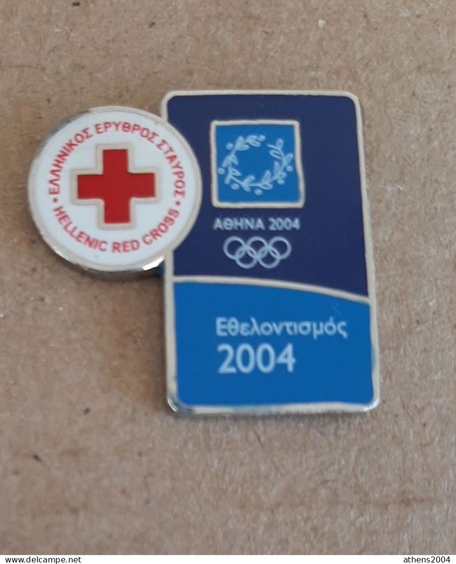 @ Athens 2004 Olympic Games - Internal Pin #017, Volunteering Of Red Cross Made By Trofe - Giochi Olimpici