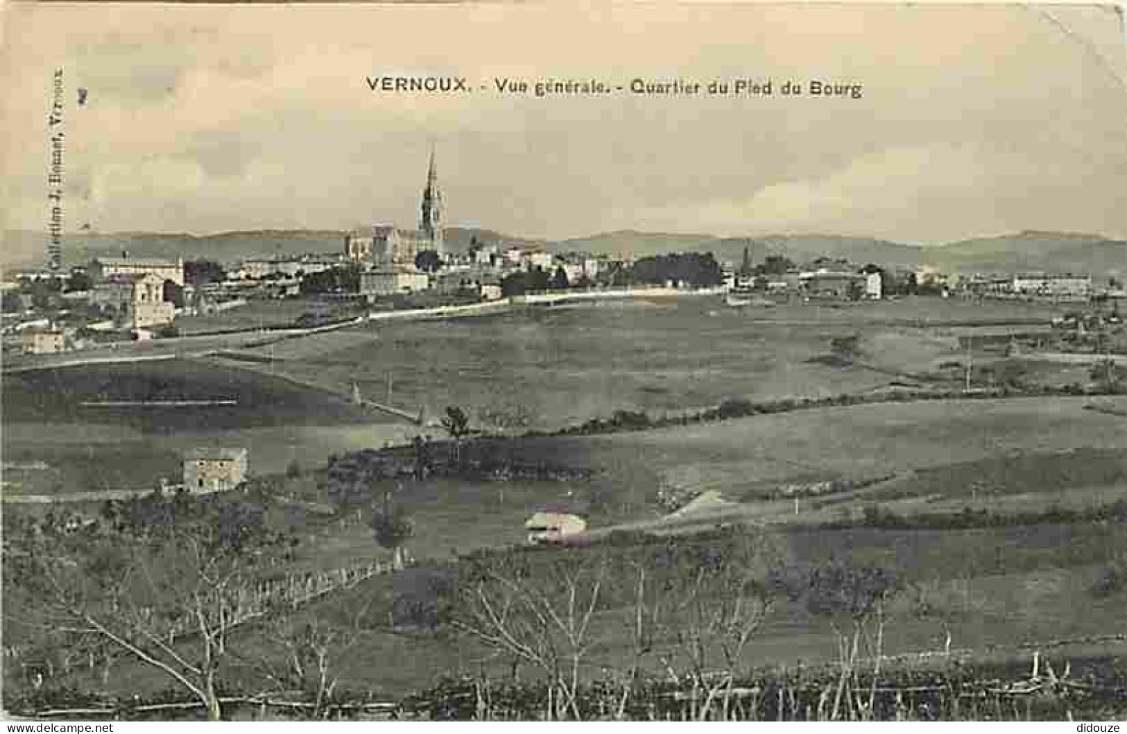 07 - Vernoux - Vue Générale - Quartier Du Pied Du Bourg - Oblitération Ronde De 1911 - CPA - Voir Scans Recto-Verso - Vernoux