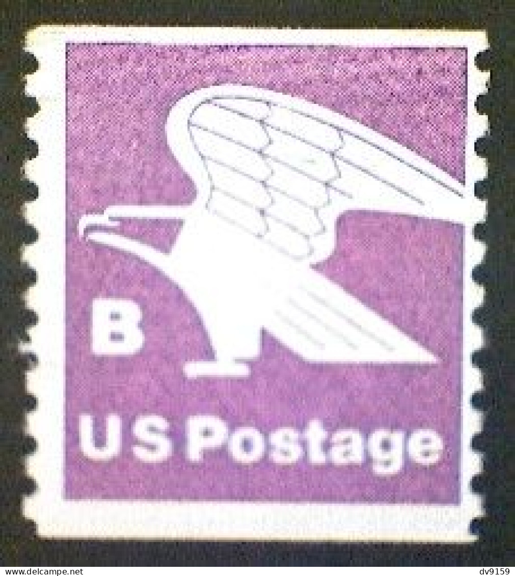 United States, Scott #1820, Used(o), 1981, Rate Change "B" Eagle , (18¢), Violet - Usati