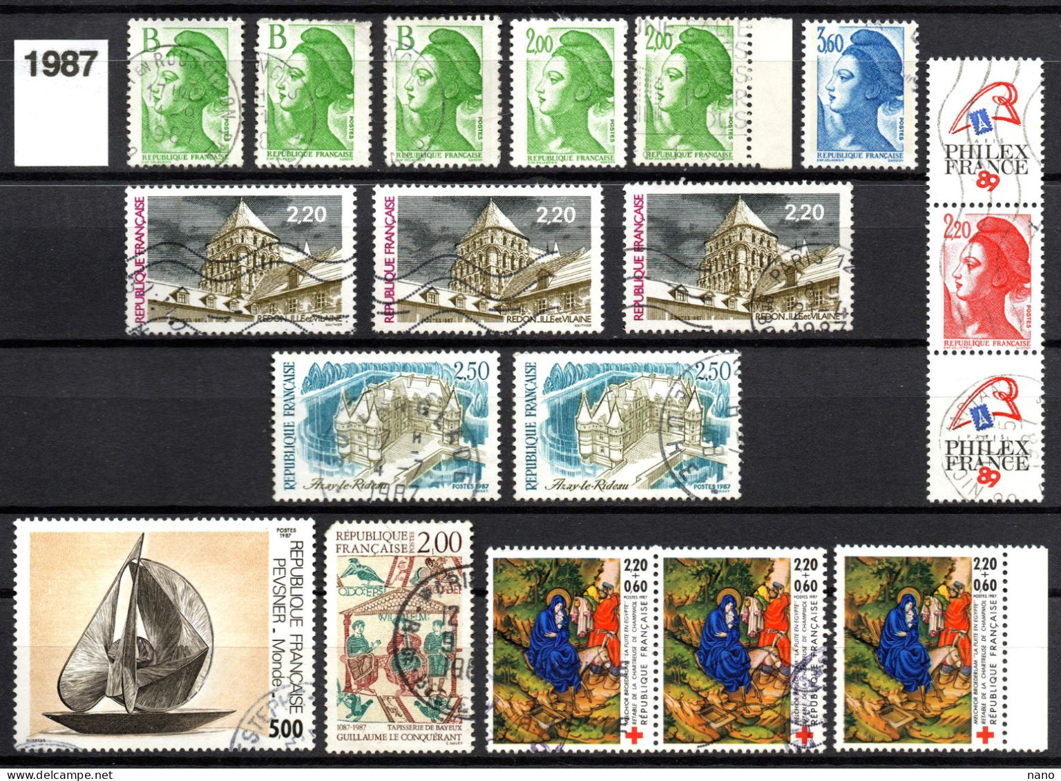 Années 1985 - 1986 - 1987 - 39 Timbres - Oblitérés - Used Stamps