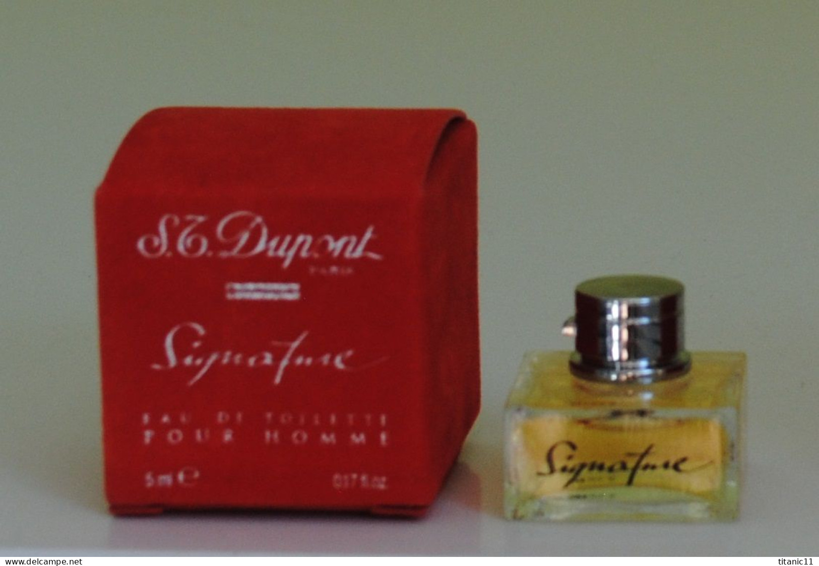 Miniature SIGNATURE POUR HOMME De S.T. DUPONT ( France ) - Miniatures Men's Fragrances (in Box)