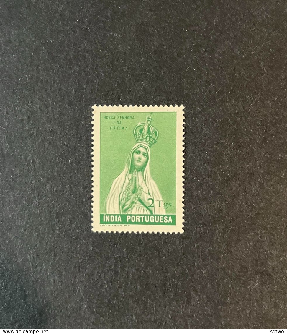 (G) Portuguese India - 1949 Fatima 2 Tgs - MH - India Portoghese