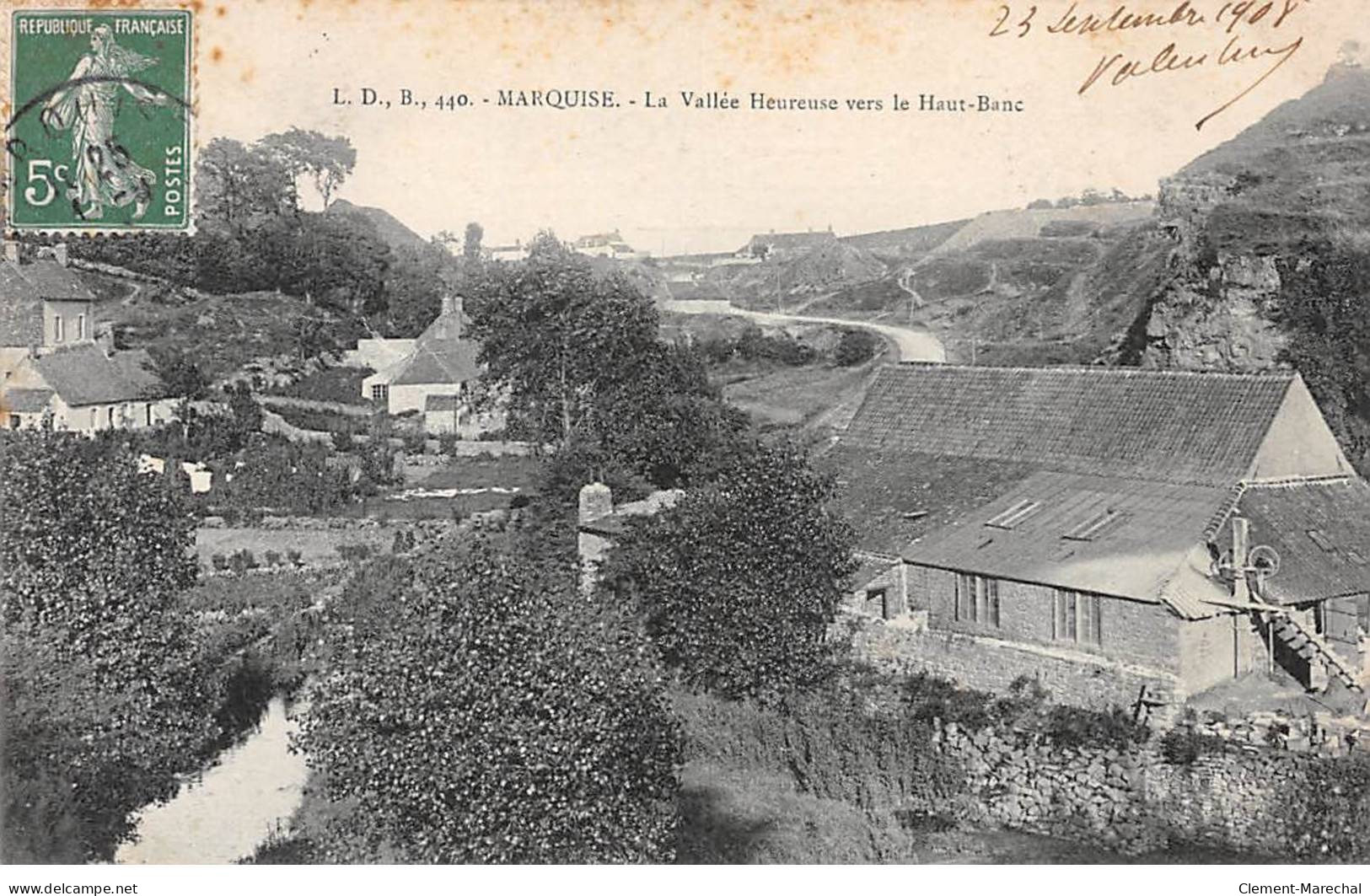 MARQUISE - La Vallée Heureuse Vers Le Haut Banc - Très Bon état - Marquise