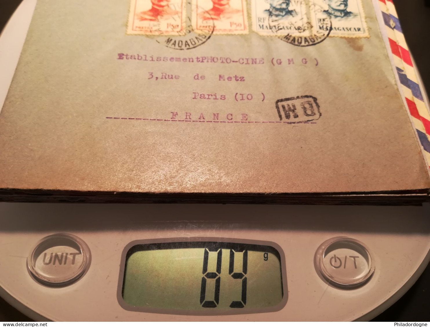 Madagascar - Lot De 48 Enveloppes à Trier (poids 89 Grammes) (Lot2) - Cartas & Documentos
