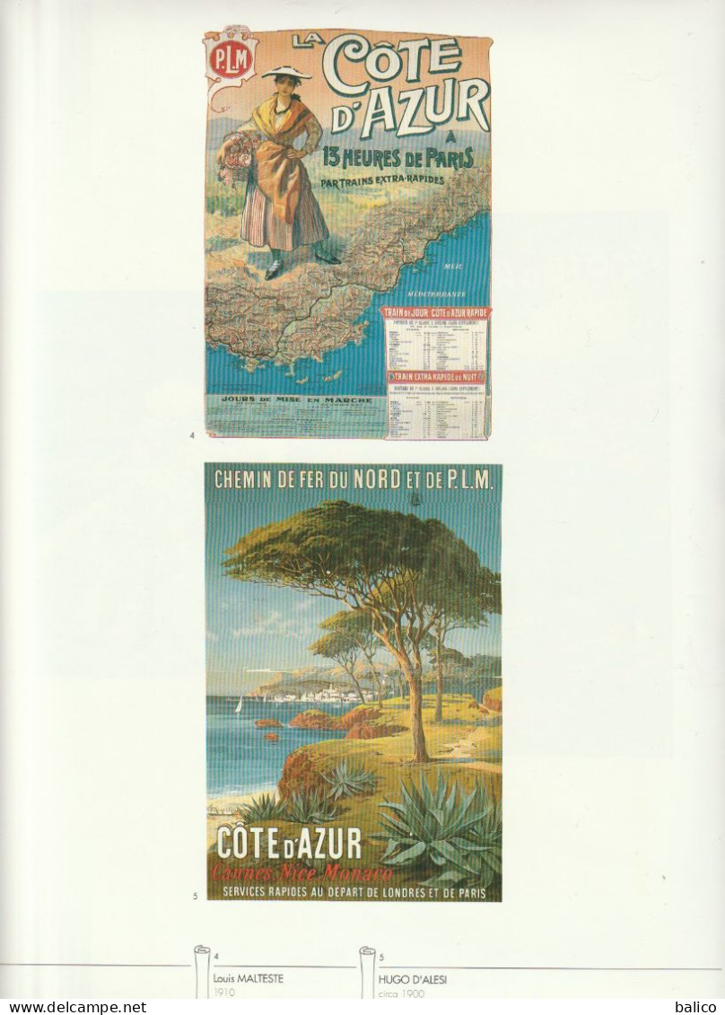 Pages Du Livre "AFFICHES D'AZUR" Alpes Maritimes  ( Recto Verso, Pages 23/24 ) Côte D'Azur - Affiches