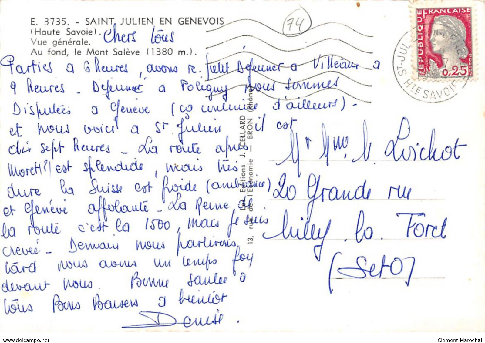 SAINT JULIEN EN GENEVOIS - Vue Générale - Très Bon état - Saint-Julien-en-Genevois
