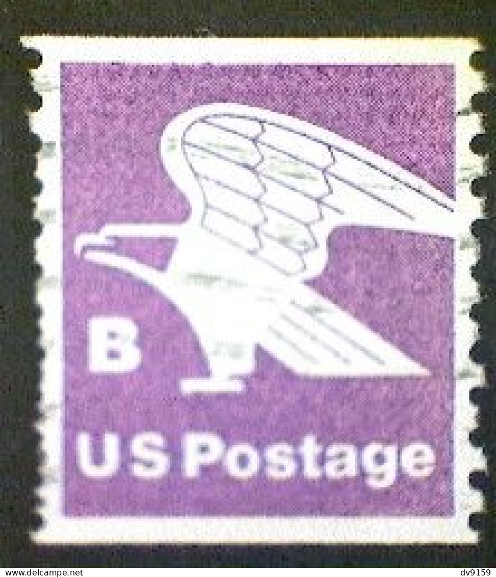 United States, Scott #1820, Used(o), 1981, Rate Change "B" Eagle , (18¢), Violet - Usados