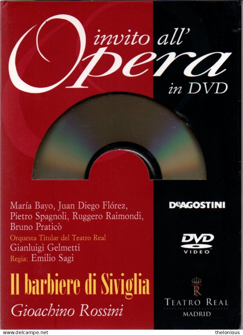 * Invito All'Opera In DVD N 18: G. Rossini Il Barbiere Di Siviglia - Con Libretto - Konzerte & Musik